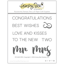 Mr and Mrs - 4x4 Stamp Set - Honey Bee Stamps