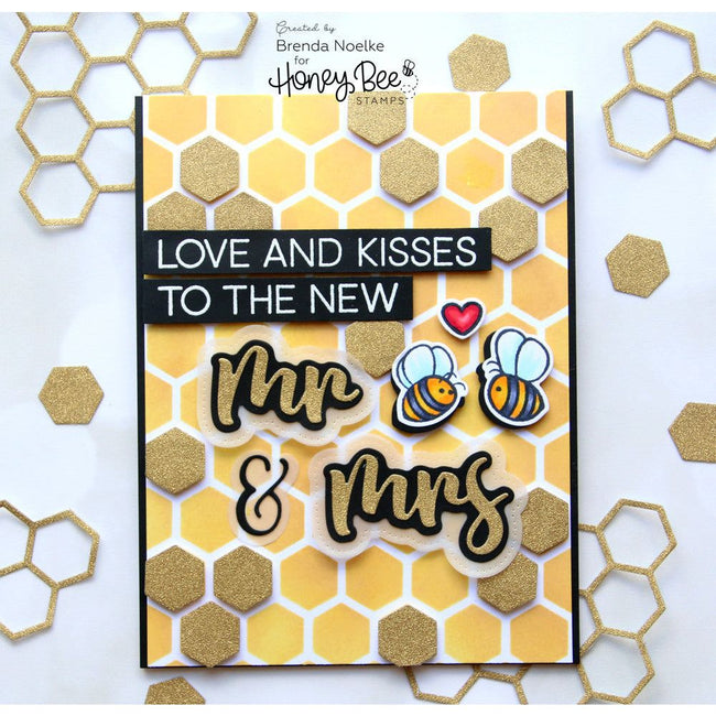 Mr and Mrs - Honey Cuts - Honey Bee Stamps