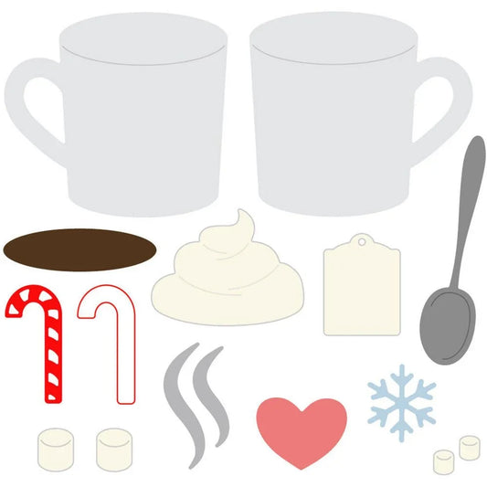 Mugs & Kisses - Honey Cuts - Stand - Alone Dies - Honey Bee Stamps