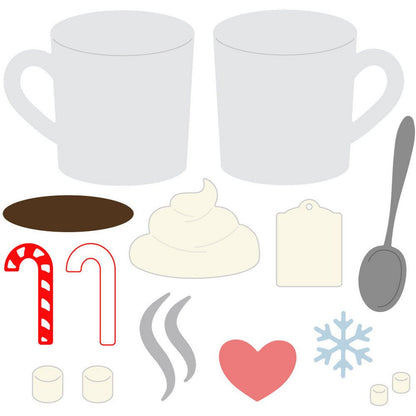 Mugs & Kisses - Honey Cuts - Stand - Alone Dies - Honey Bee Stamps