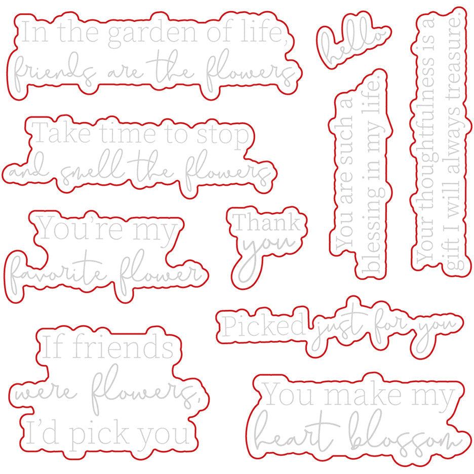 My Favorite Flower - Honey Cuts - Coordinating Dies - Honey Bee Stamps