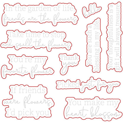 My Favorite Flower - Honey Cuts - Coordinating Dies - Honey Bee Stamps