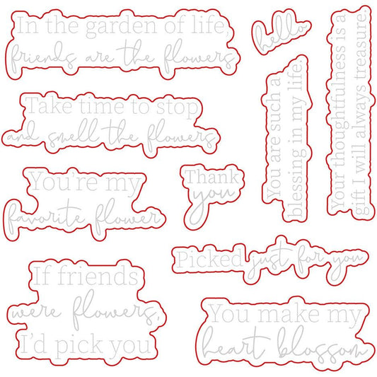 My Favorite Flower - Honey Cuts - Coordinating Dies - Honey Bee Stamps