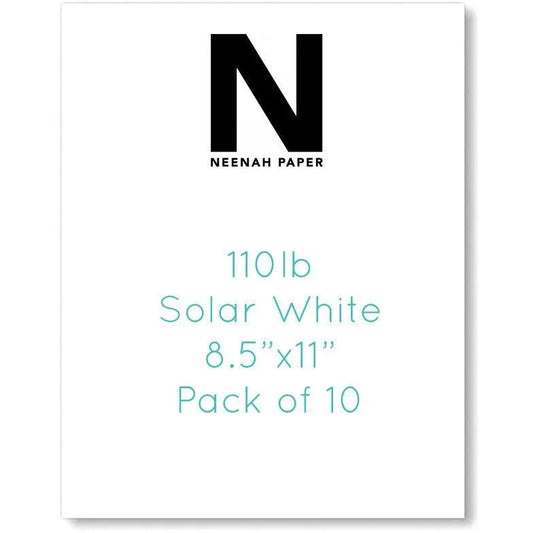 Neenah 110lb Classic Crest White Cardstock 8.5"X11" - 10 Sheets - Honey Bee Stamps