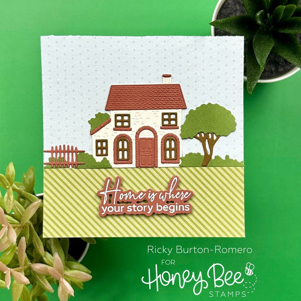 No Place Like Home - 4x6 Photopolymer Stamp Set - Honey Bee Stamps