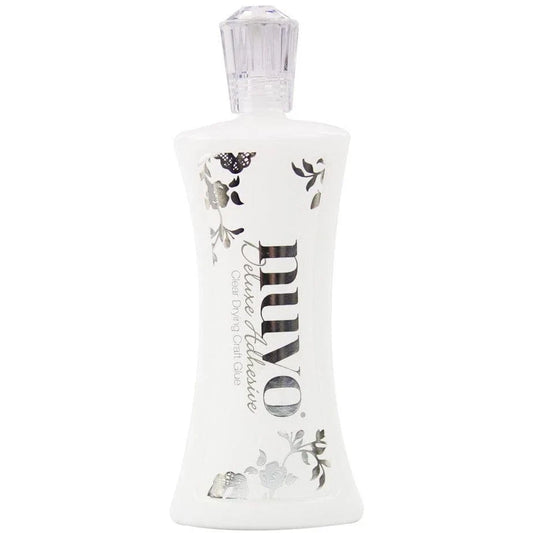 Nuvo Deluxe Adhesive - Clear Drying Glue 4oz. / 120ml Large Bottle - Honey Bee Stamps