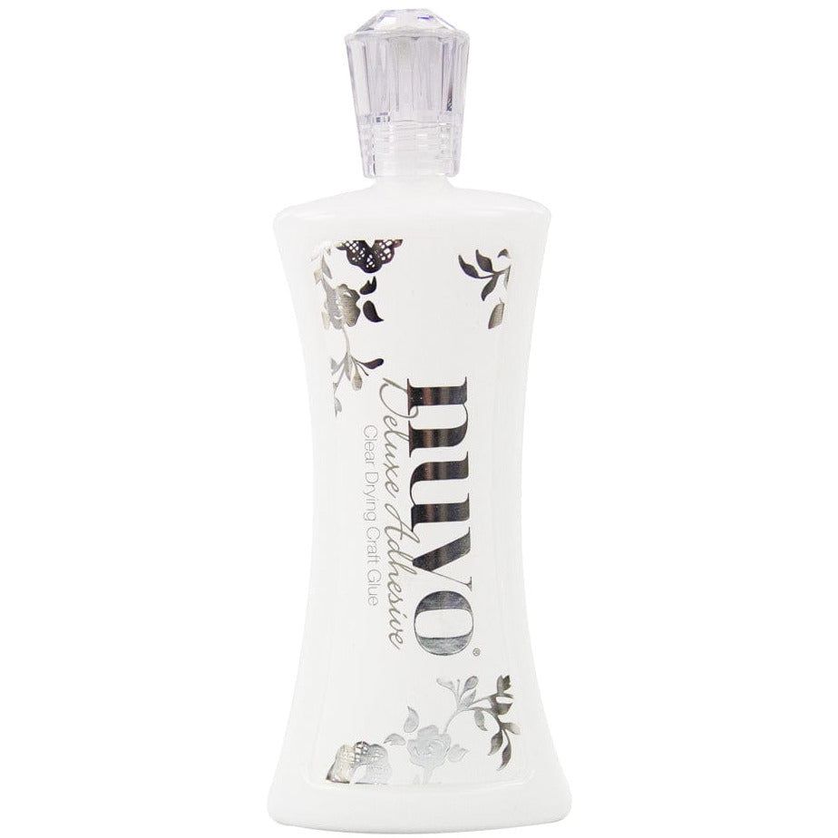 Nuvo Deluxe Adhesive - Clear Drying Glue 4oz. / 120ml Large Bottle - Honey Bee Stamps