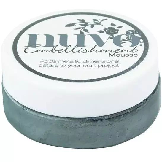 Nuvo Embellishment Mousse - Gunmetal Grey - Honey Bee Stamps