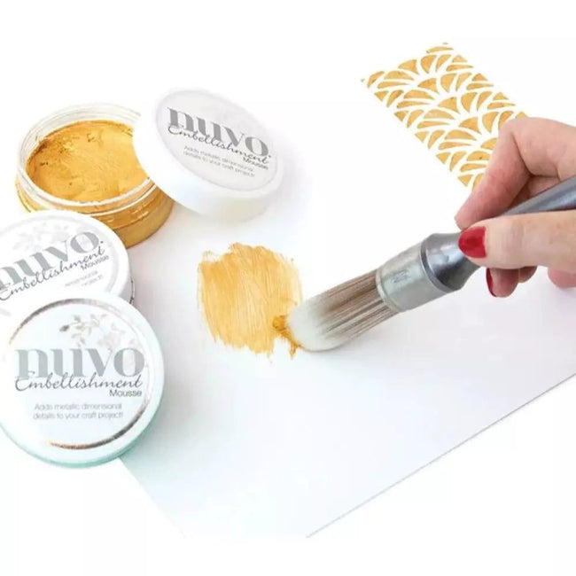 Nuvo Embellishment Mousse - Indian Gold - Honey Bee Stamps