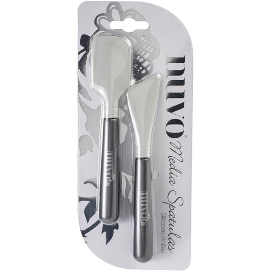 Nuvo Media Silicone Spatulas or Palette Knife - 2 Pack - Honey Bee Stamps