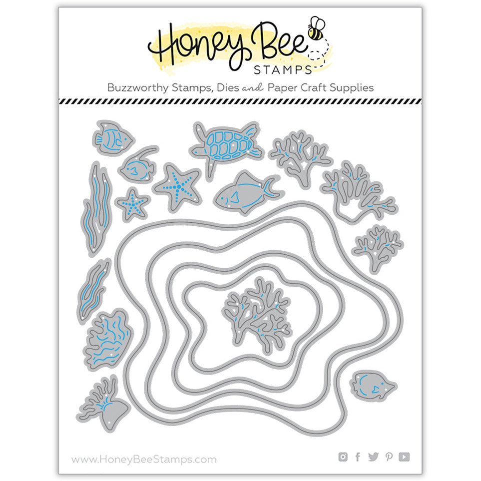 Ocean Deep Scene Builder - Honey Cuts - Stand - Alone Dies - Honey Bee Stamps