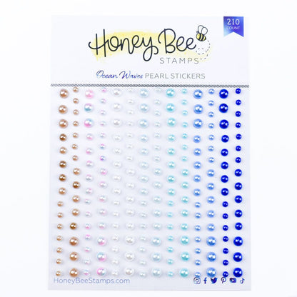 Ocean Waves - Pearl Stickers - 210 Count - Honey Bee Stamps