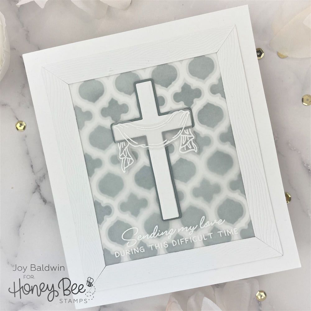 Old Rugged Cross - 6x8 Photopolymer Stamp Set - Honey Bee Stamps