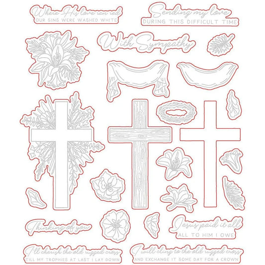 Old Rugged Cross - Honey Cuts - Coordinating Dies - Honey Bee Stamps