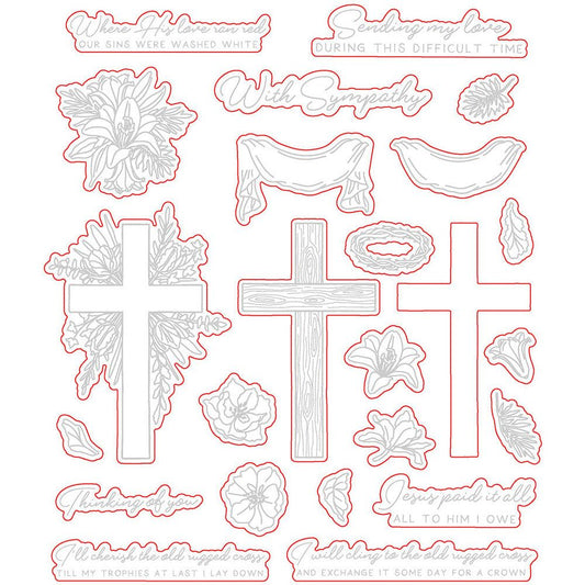 Old Rugged Cross - Honey Cuts - Coordinating Dies - Honey Bee Stamps