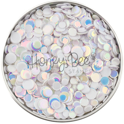 Opals - White Iridescent Confetti Mix - Honey Bee Stamps