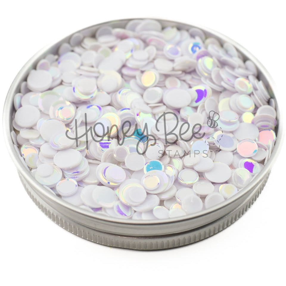 Opals - White Iridescent Confetti Mix - Honey Bee Stamps