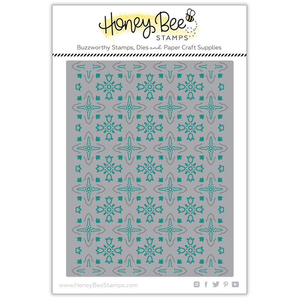 Ornate A2 Cover Plate Base - Honey Cuts - Honey Bee Stamps