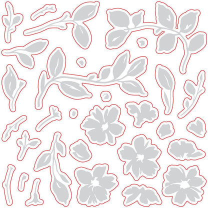 Painted Blooms - Honey Cuts - Coordinating Dies - Retiring - Honey Bee Stamps