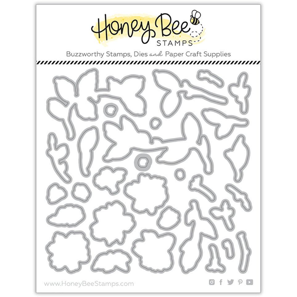 Painted Blooms - Honey Cuts - Coordinating Dies - Retiring - Honey Bee Stamps