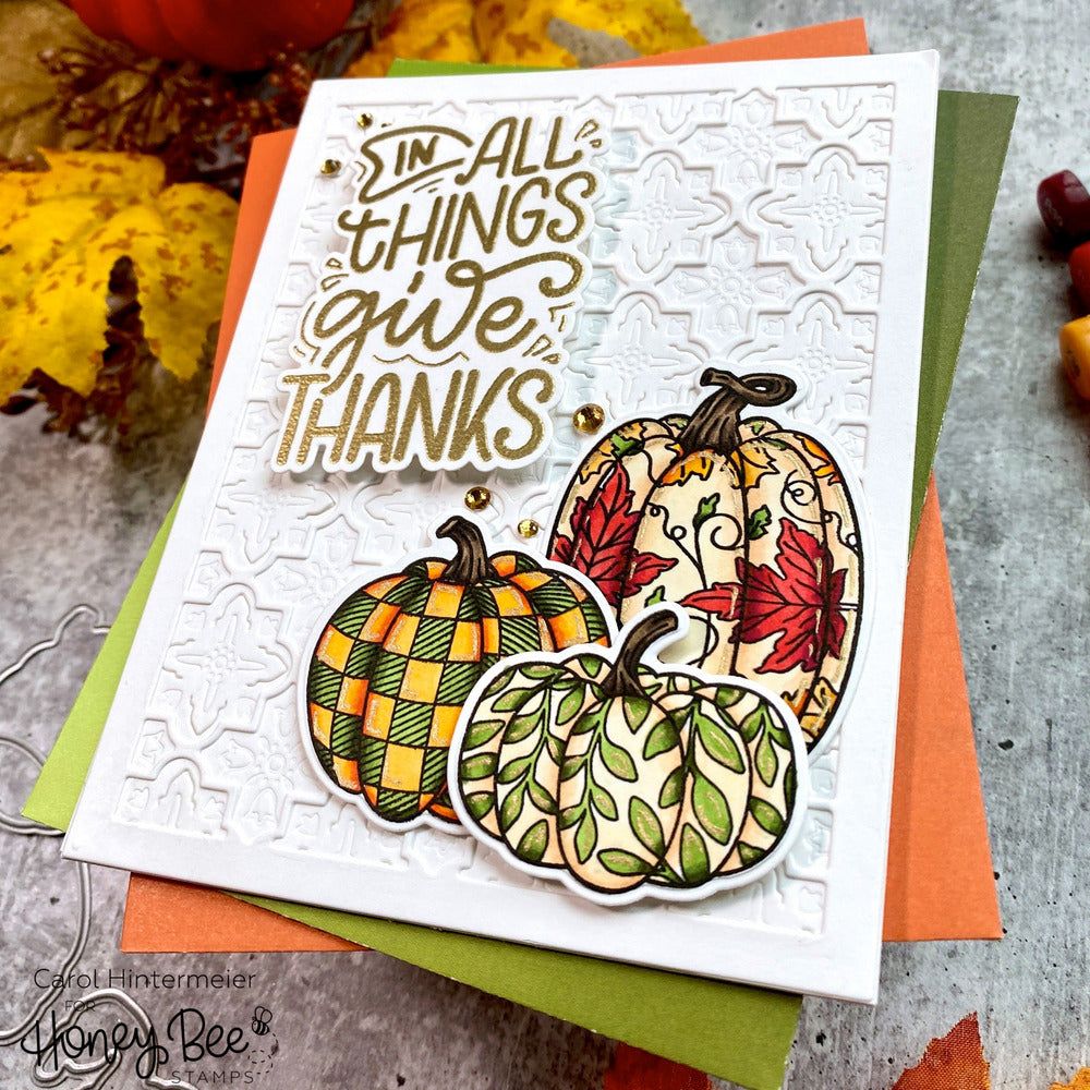 Painted Pumpkins - Honey Cuts - Coordinating Dies - Honey Bee Stamps