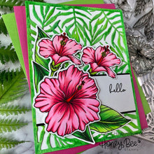 Palm Frond - Background Stencil - Honey Bee Stamps