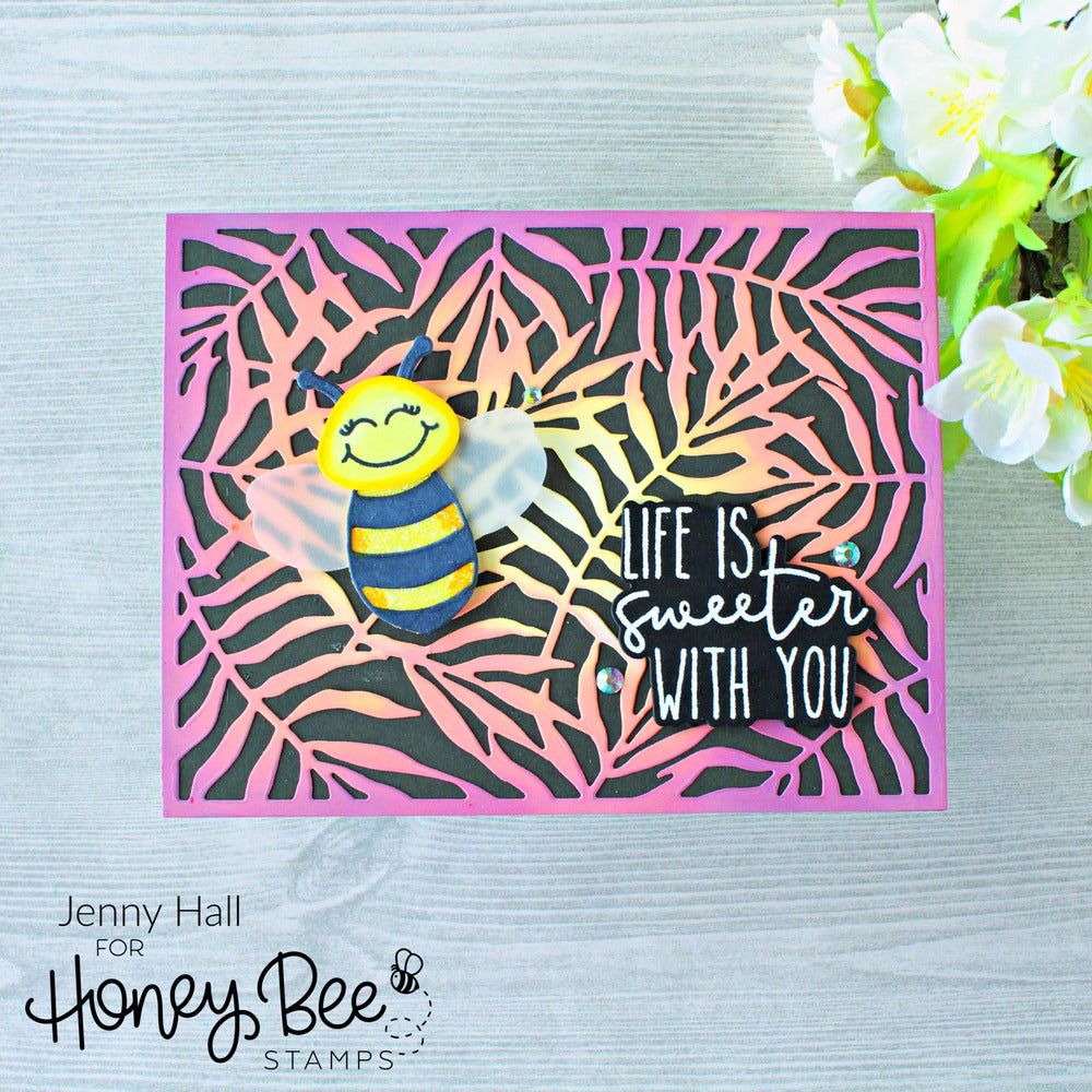 Palm Frond Cover Plate - Honey Cuts - Stand - Alone Dies - Retiring - Honey Bee Stamps