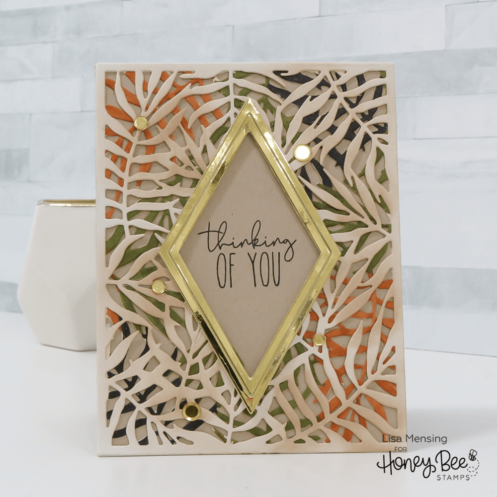 Palm Frond Cover Plate - Honey Cuts - Stand - Alone Dies - Retiring - Honey Bee Stamps