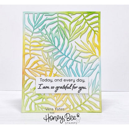 Palm Frond Cover Plate - Honey Cuts - Stand - Alone Dies - Retiring - Honey Bee Stamps