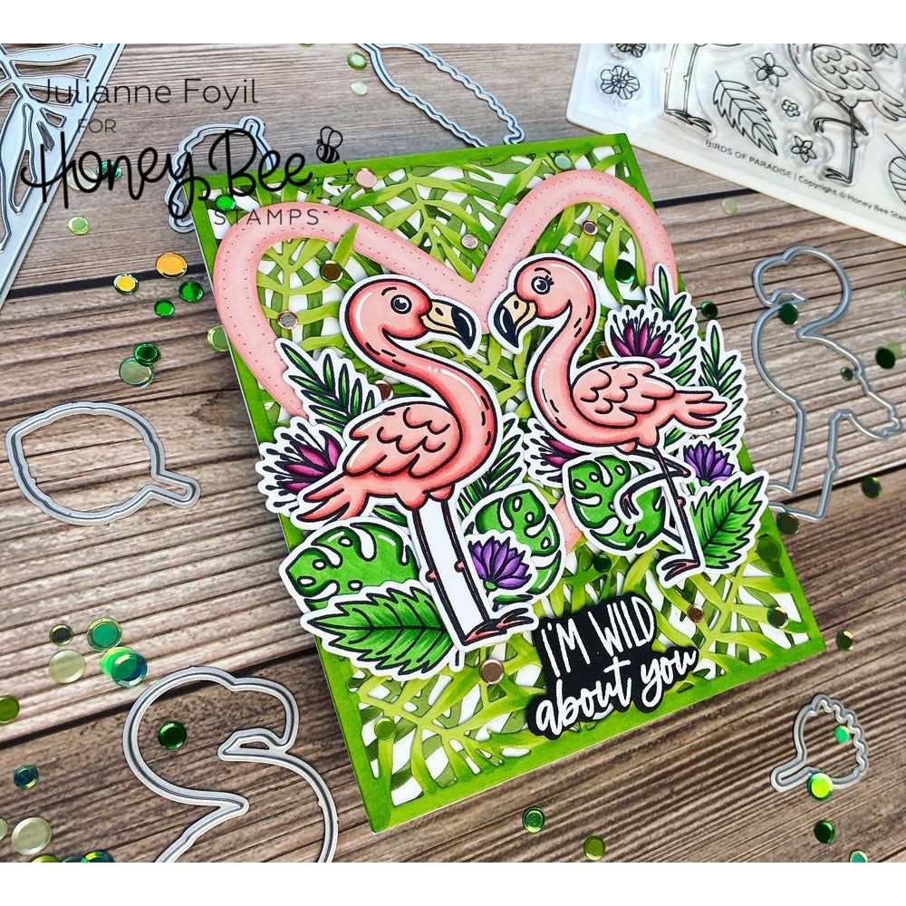 Palm Frond Cover Plate - Honey Cuts - Stand - Alone Dies - Retiring - Honey Bee Stamps