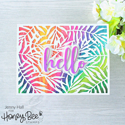 Palm Frond Cover Plate - Honey Cuts - Stand - Alone Dies - Retiring - Honey Bee Stamps