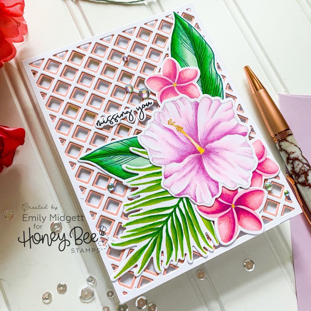 Paradise Blooms - Honey Cuts - Retiring - Honey Bee Stamps