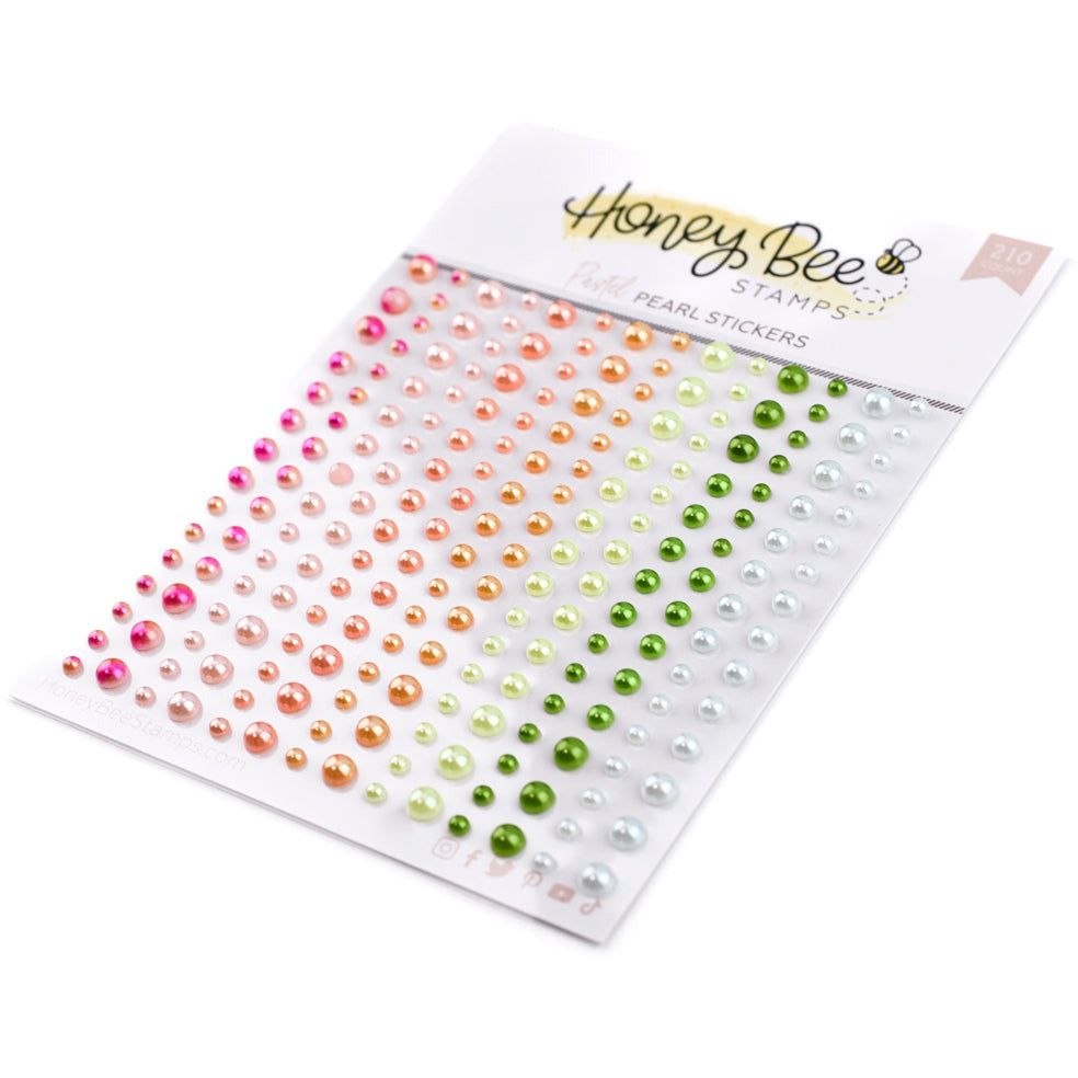 Pastel Pearls - Pearl Stickers - 210 Count - Honey Bee Stamps