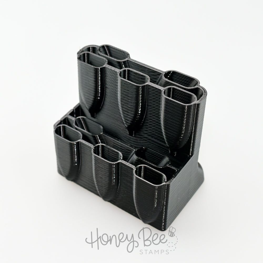 Peacock Brush Caddy - Black - Honey Bee Stamps