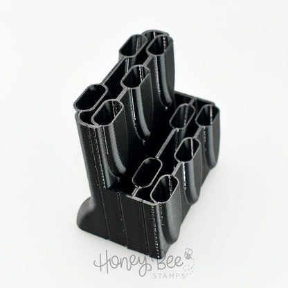 Peacock Brush Caddy - Black - Honey Bee Stamps