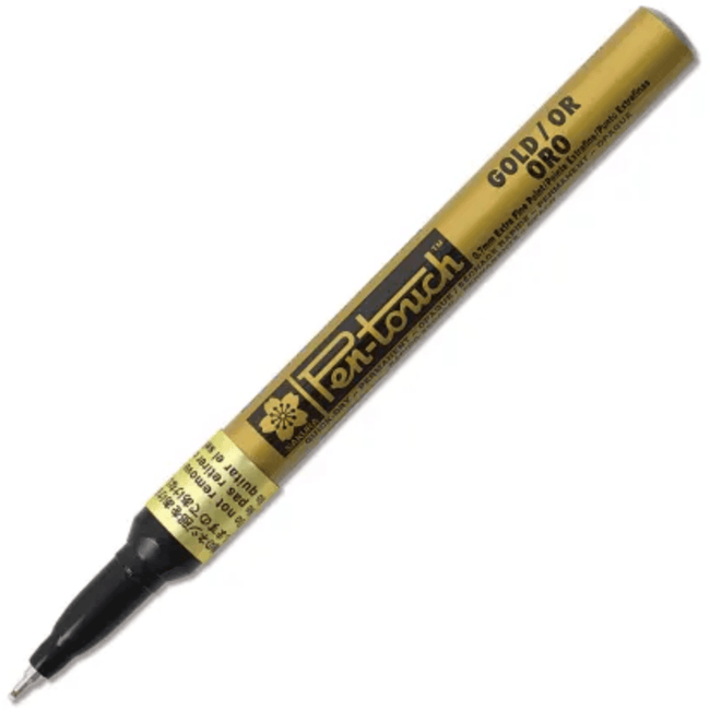 Pen-Touch Paint Marker - Gold .7mm Extra Fine Tip - Honey Bee Stamps