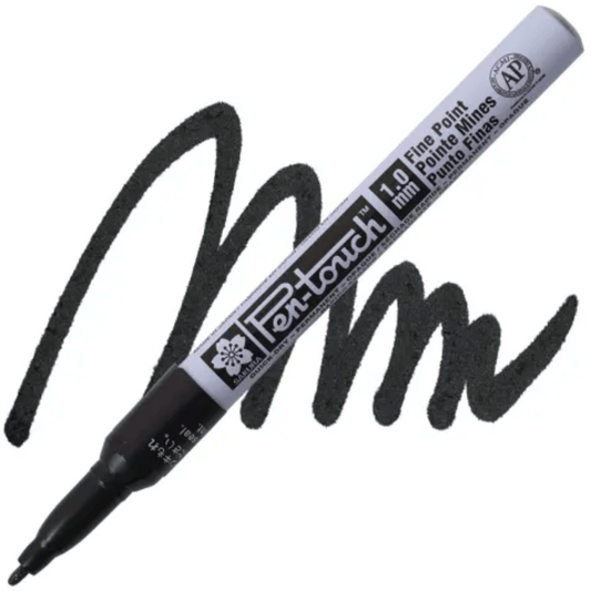 Pen - Touch Paint Marker - Permanent Opaque Black 1.0 mm Fine Tip Paint Pen - Honey Bee Stamps