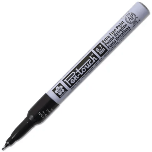 Pen - Touch Paint Marker - Permanent Opaque Black .7mm Extra Fine Tip Paint Pen - Honey Bee Stamps