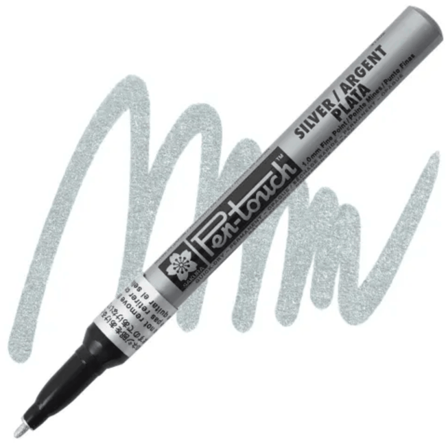 Pen-Touch Paint Marker - Silver 1.0 mm Fine Tip - Honey Bee Stamps
