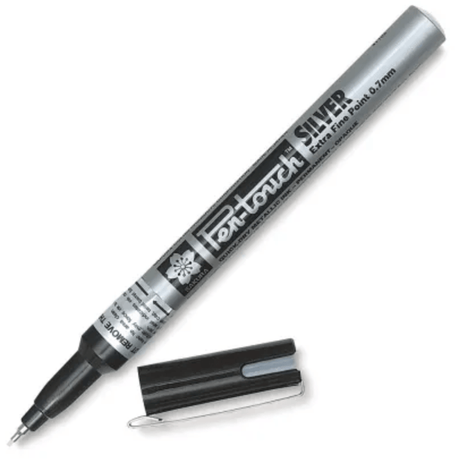 Pen-Touch Paint Marker - Silver .7mm Extra Fine Tip - Honey Bee Stamps