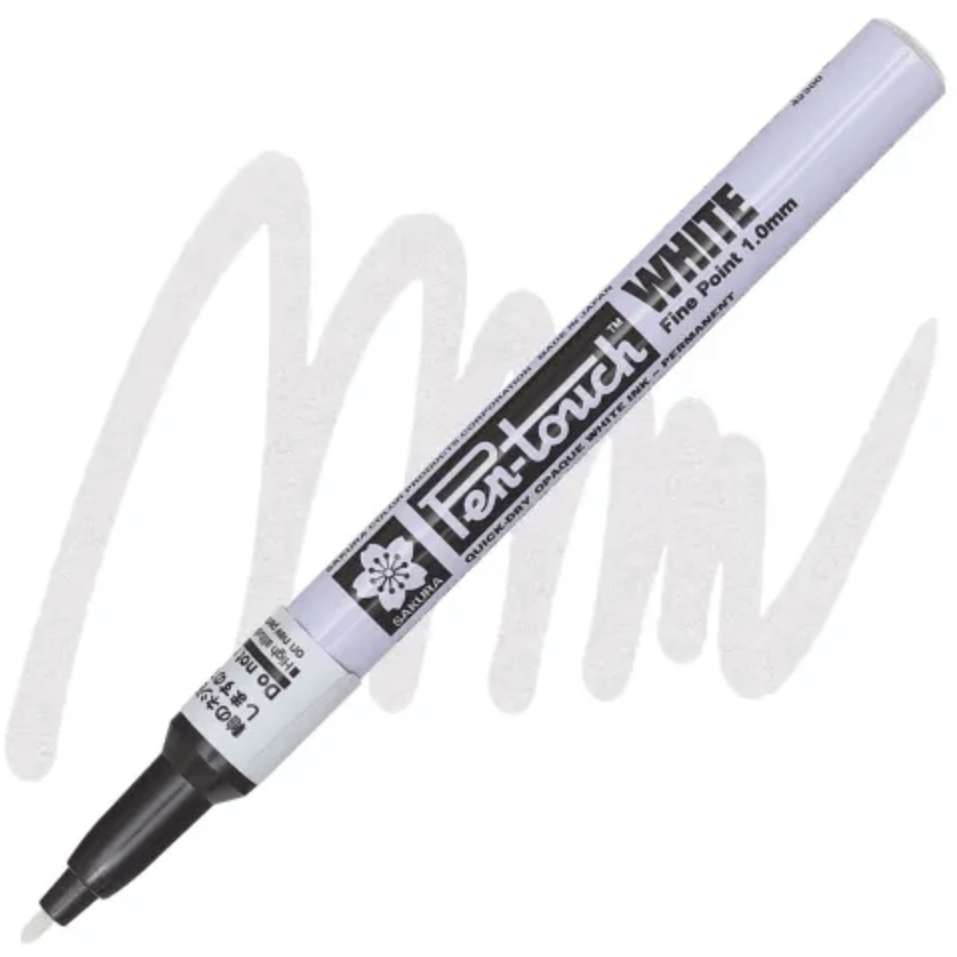 Pen-Touch Paint Marker - White 1.0 mm Fine Tip - Honey Bee Stamps