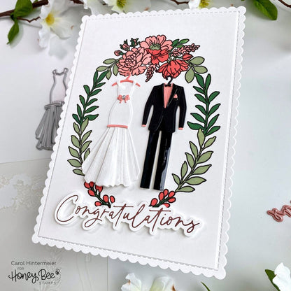 Perfect Day - 6x8 Photopolymer Stamp Set - Retiring - Honey Bee Stamps