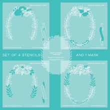 Perfect Day Wreath - Coordinating Stencils - Honey Bee Stamps