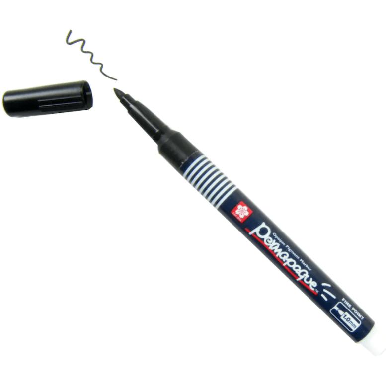 Permapaque - Black 1.0mm Opaque Pigment Marker - Honey Bee Stamps