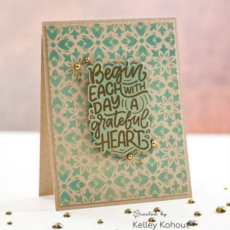 Petal Patterns - 6"x6" Background Stencil - Honey Bee Stamps