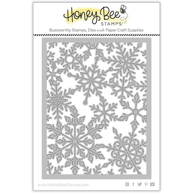 Pierced Fancy Flakes Cover Plate - Honey Cuts - Honey Bee Stamps