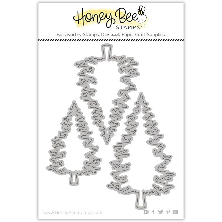 Pine Trees - Honey Cuts - Stand - Alone Dies - Honey Bee Stamps