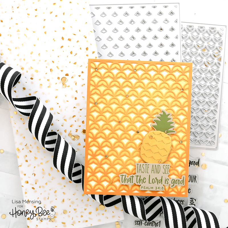 Pineapple Lattice Cover Plate Base - Honey Cuts - Stand - Alone Dies - Retiring - Honey Bee Stamps
