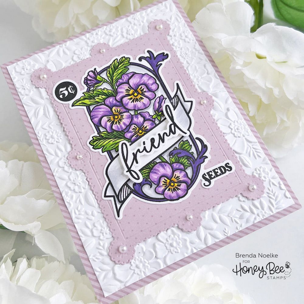 Pinstripes & Polka Dots: Spring Paper Pad 6x8.5 - 24 Double - Sided Sheets - Honey Bee Stamps