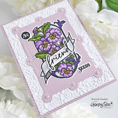 Pinstripes & Polka Dots: Spring Paper Pad 6x8.5 - 24 Double - Sided Sheets - Honey Bee Stamps